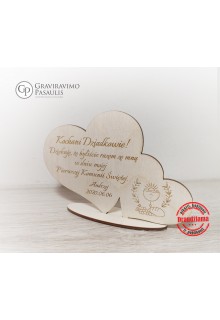 Širdelė " Padėka seneliams " 